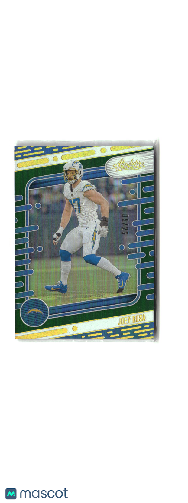 Joey Bosa 2024 Panini Absolute Green Spectrum #59 #/25
