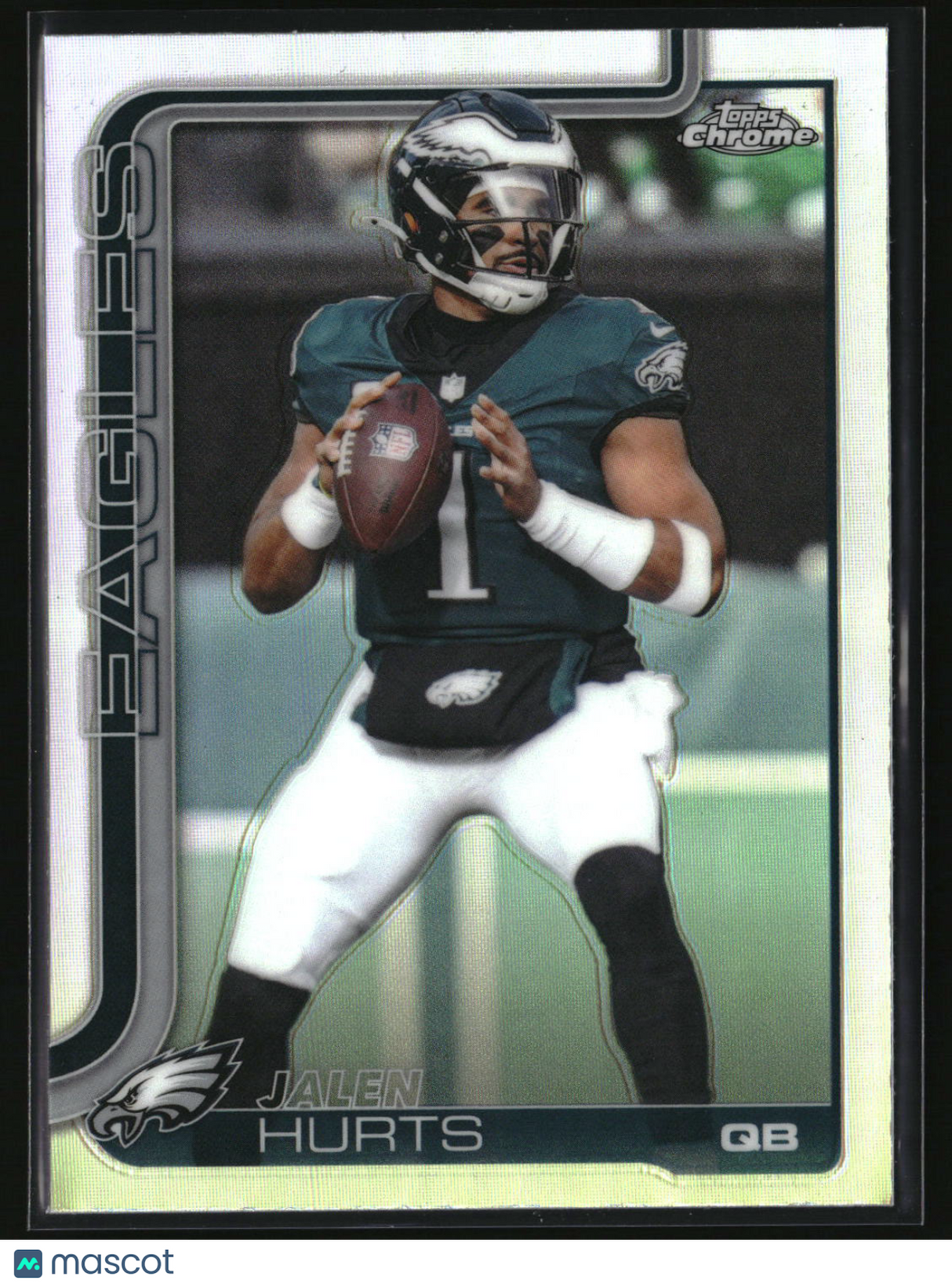Jalen Hurts 2025 Topps Chrome - Topps Refractor #247