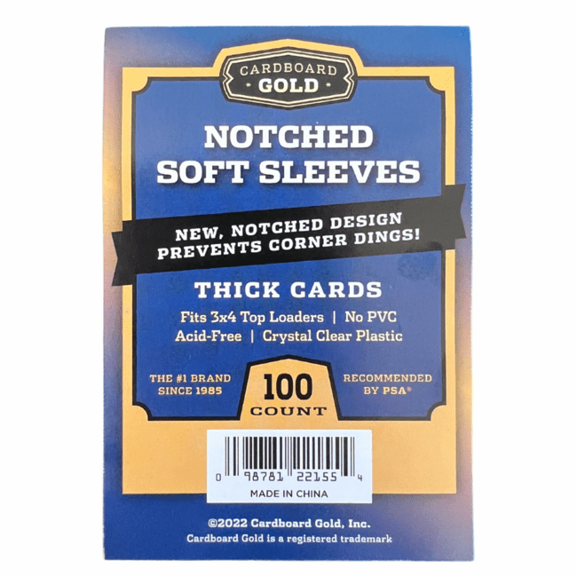 Notched Card Sleeves for Thick Cards