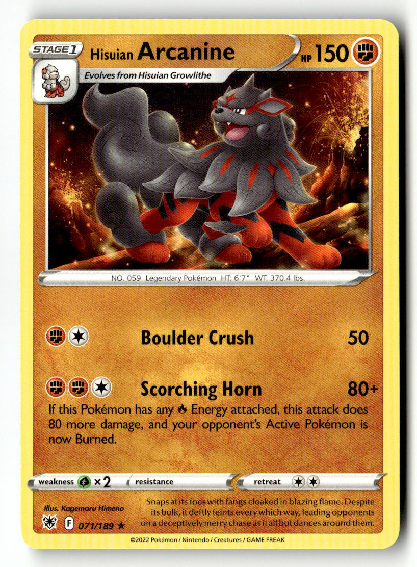 Hisuian Arcanine