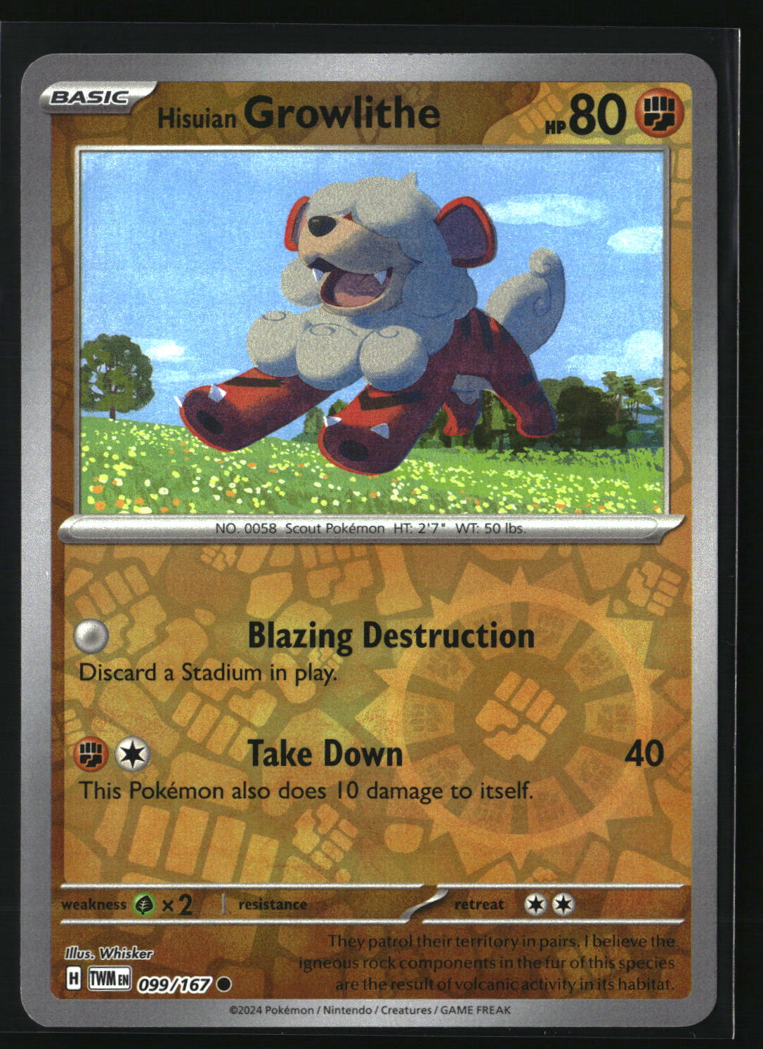 Hisuian Growlithe - 099/167