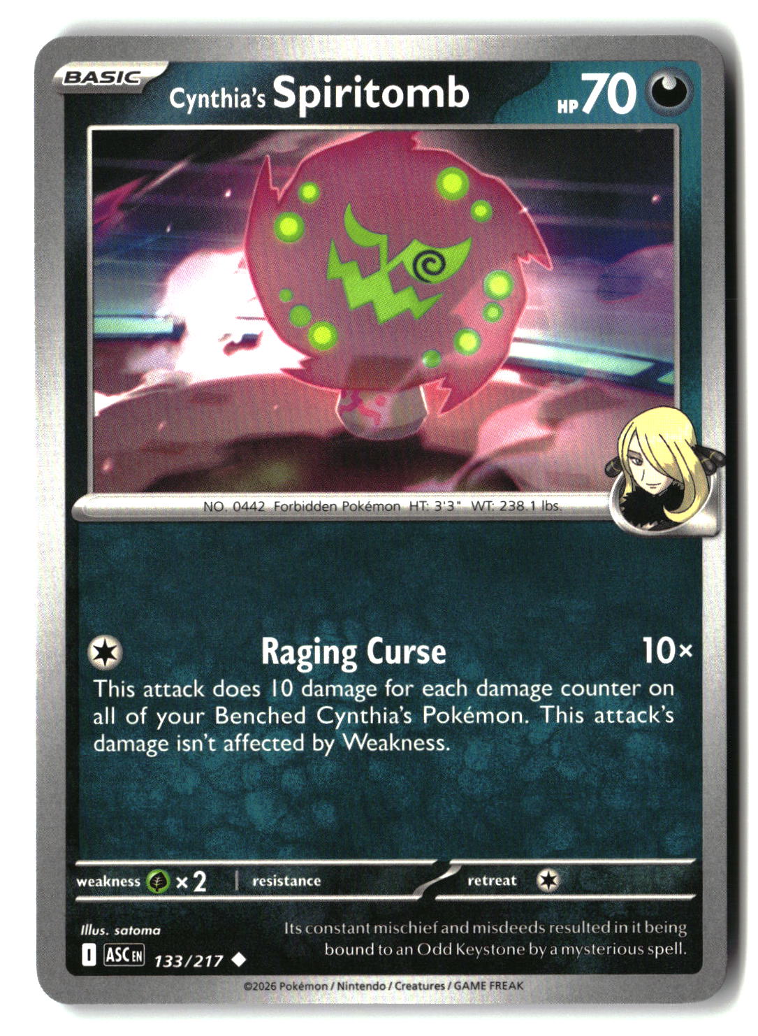 Cynthia's Spiritomb - 133/217
