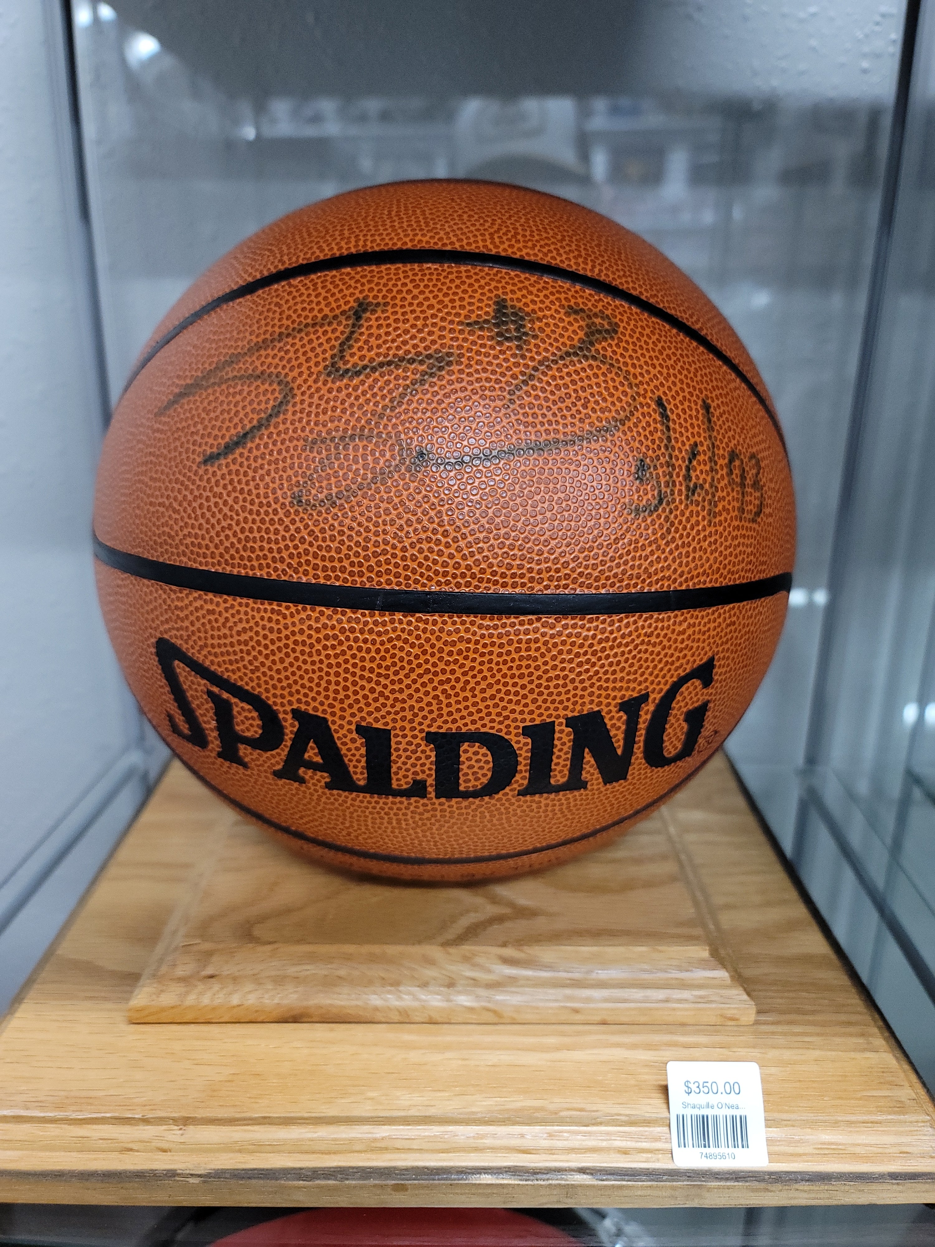 Shaq signed hot sale basketball