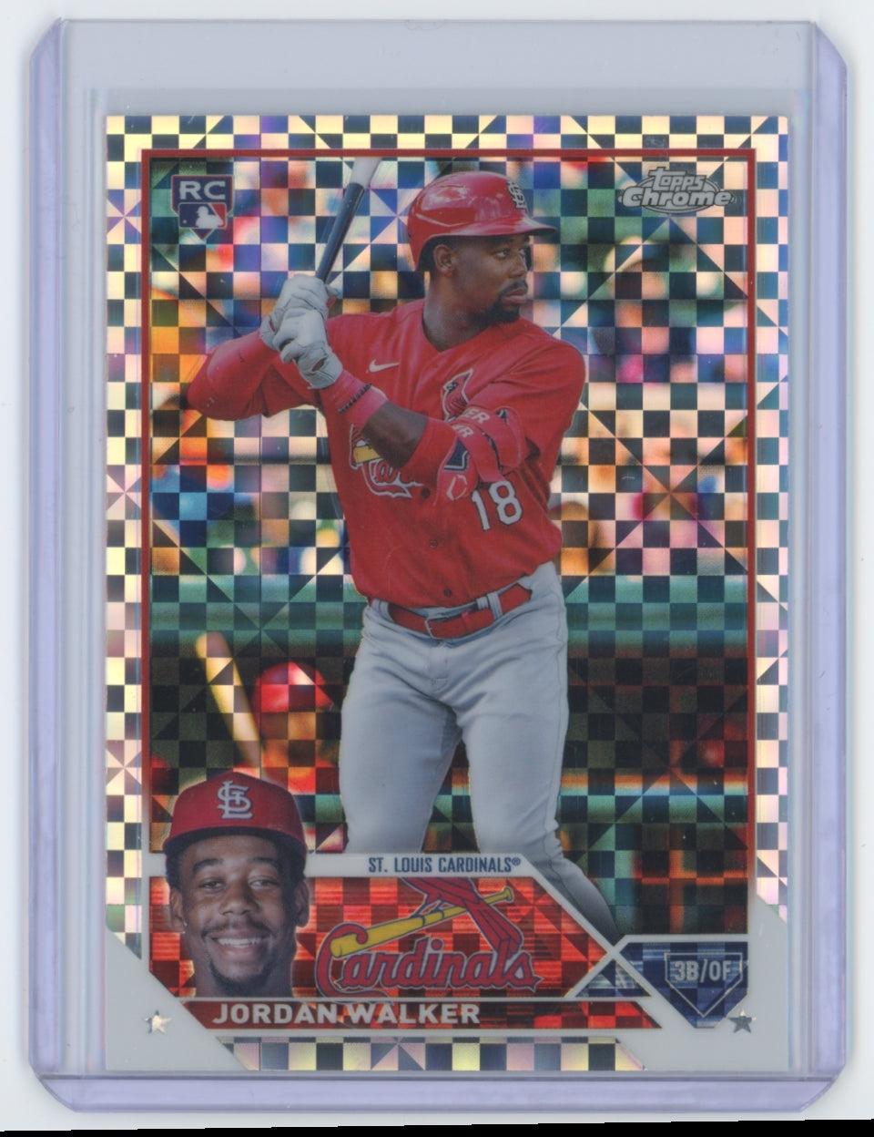 Jordan Walker 2023 Topps Chrome Xfractor 209  S5091