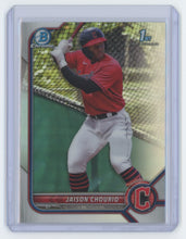 Load image into Gallery viewer, Jaison Chourio 2022 Bowman Chrome 1st Refractor BCP-174 #389/499  S5060
