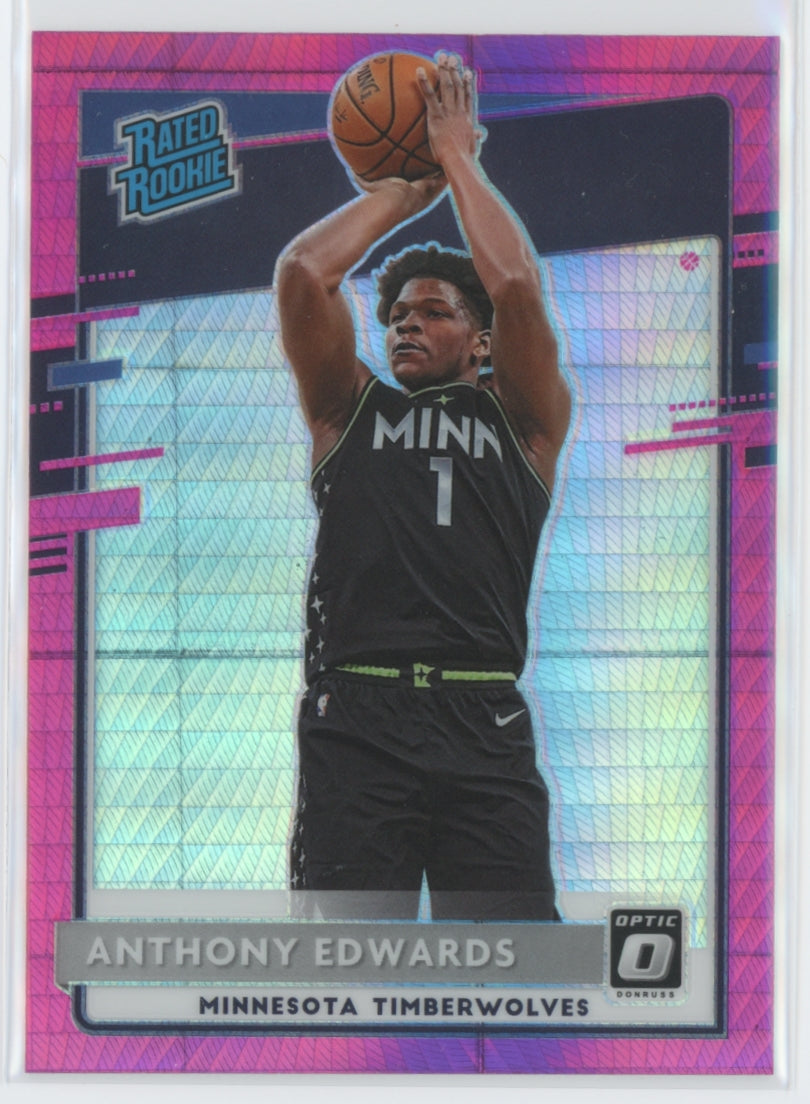 Anthony Edwards 2020 Donruss Optic Pink Hyper 151  S5050