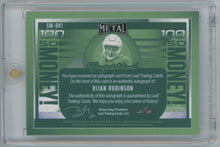 Load image into Gallery viewer, Bijan Robinson 2023 Leaf So Money Auto SM-BR1 #2/3  S5096
