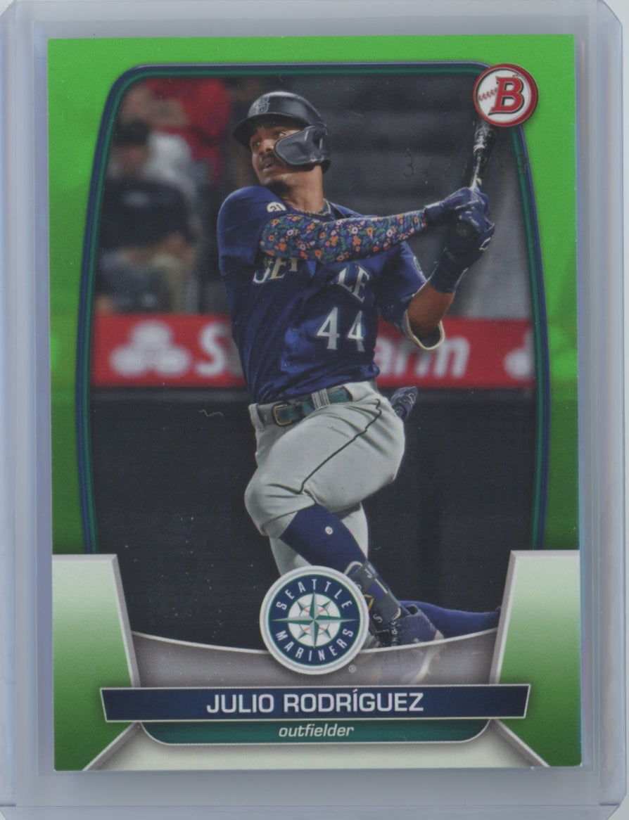 Julio Rodriguez 2023 Bowman Green 96 #322/399  S5086
