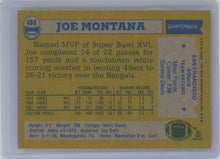 Load image into Gallery viewer, Joe Montana 1982 Topps 488  S5120

