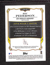 Load image into Gallery viewer, Joc Pederson 2015 Topps Five Star Auto #FSA-JP /25
