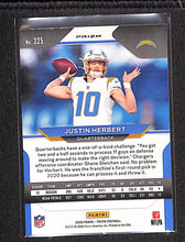 Load image into Gallery viewer, Justin Herbert 2020 Panini Prizm No Huddle Prizm #325
