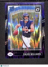 Load image into Gallery viewer, Caleb Williams 2024 Donruss Optic Purple Shock #201

