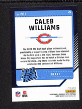 Load image into Gallery viewer, Caleb Williams 2024 Donruss Optic Purple Shock #201
