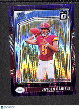 Load image into Gallery viewer, Jayden Daniels 2024 Donruss Optic Purple Shock #248
