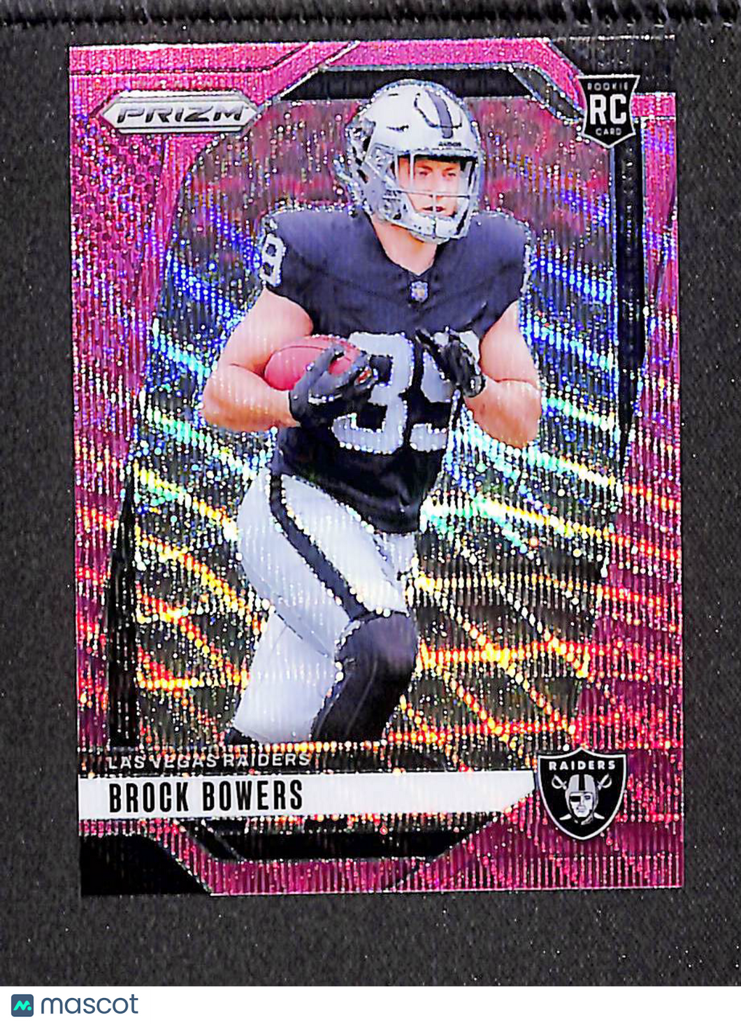 Brock Bowers 2024 Panini Prizm Football Pink Wave Prizm #315