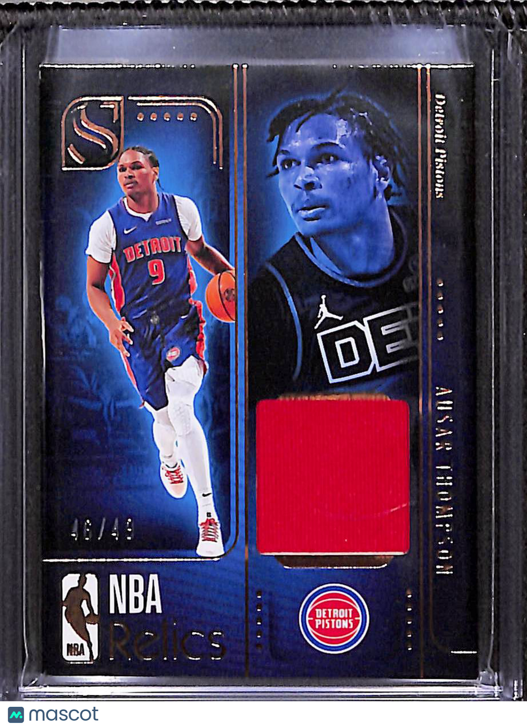Ausar Thompson 2024-25 Panini Silhouette NBA Relics #REL-AUT 46/49 Relic
