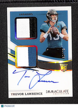 Load image into Gallery viewer, Trevor Lawrence 2021 Immaculate Collection Signature Patches Rookie Gold #ISP-TL
