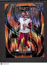 Load image into Gallery viewer, Jayden Daniels 2024 Panini Select Orange Prizm Shock #112 /399
