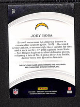 Load image into Gallery viewer, Joey Bosa 2016 Panini Immaculate Collection Signature Patches Rookie #JB /49
