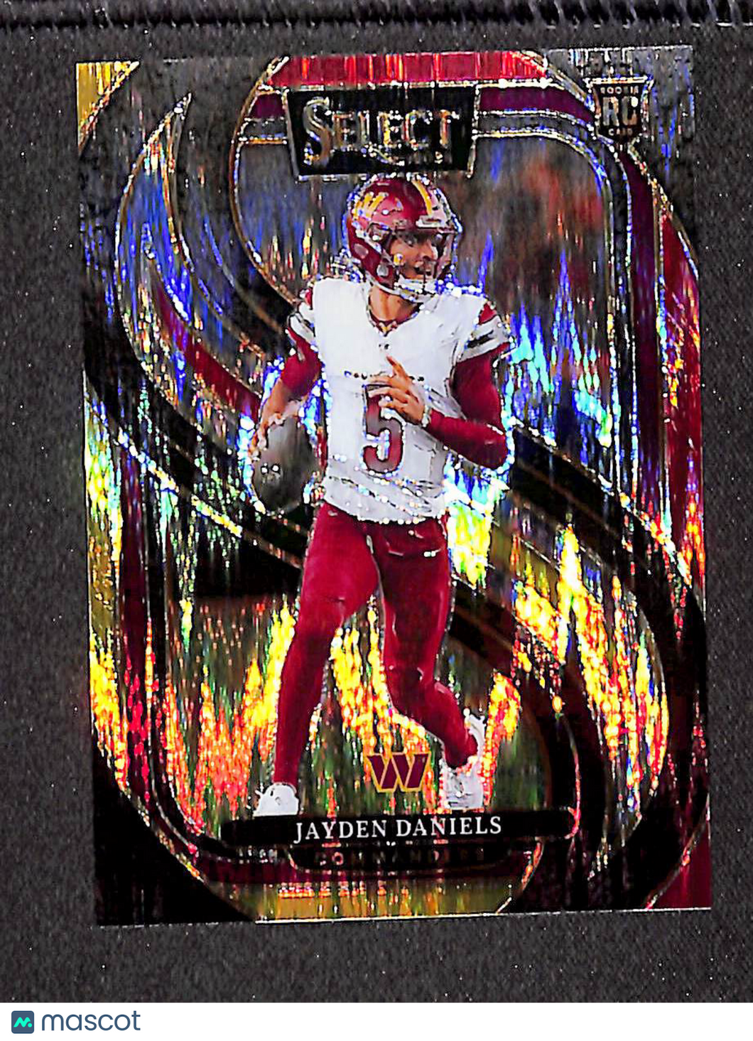 Jayden Daniels 2024 Panini Select Black & Gold Prizm Shock #112 RC