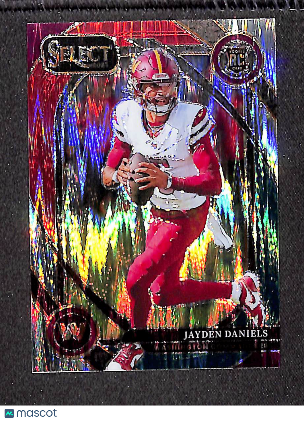 Jayden Daniels 2024 Panini Select Black & Red Prizm Shock #217
