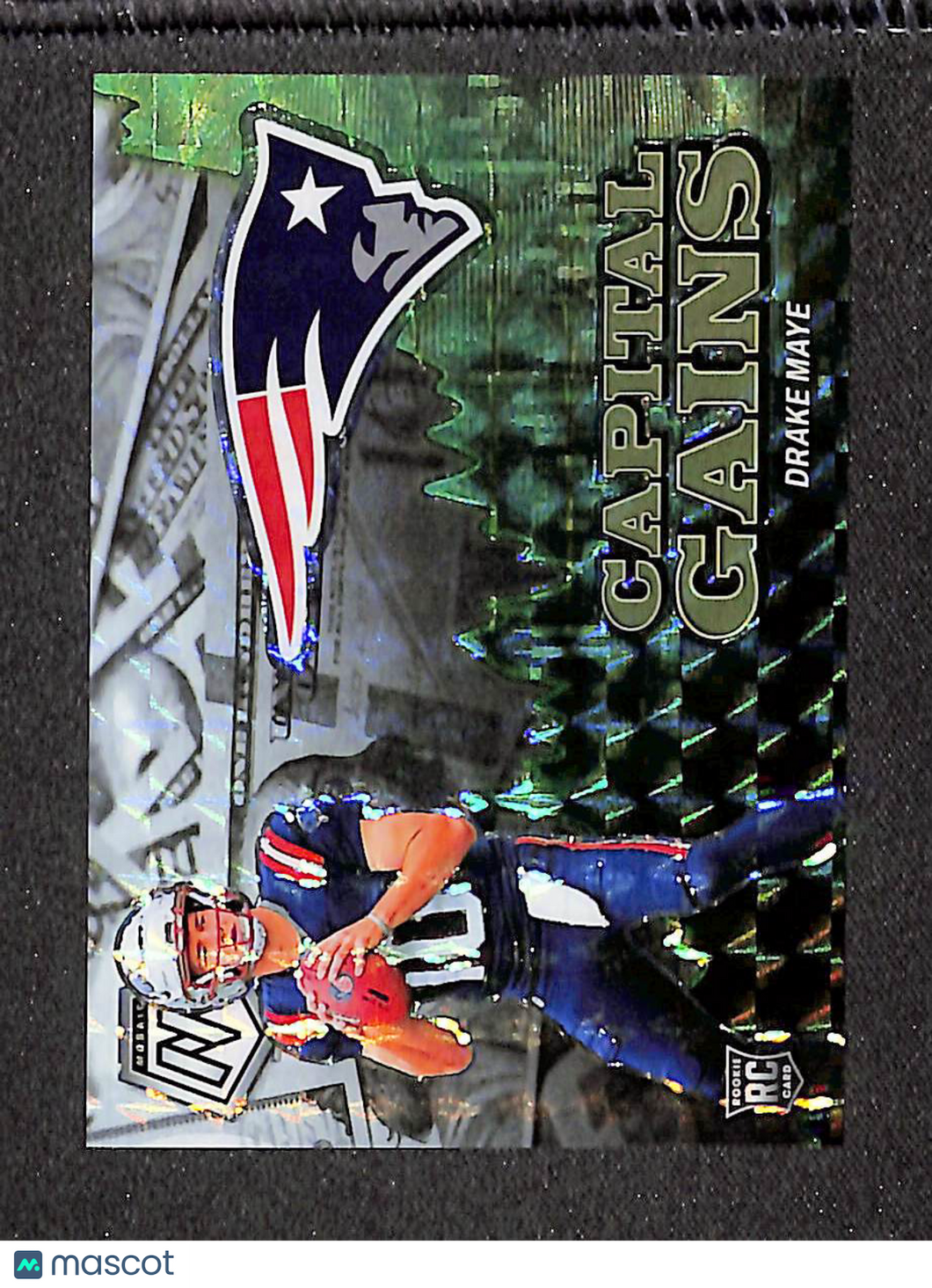 Drake Maye 2024 Panini Mosaic Capital Gains Mosaic White #21 /25