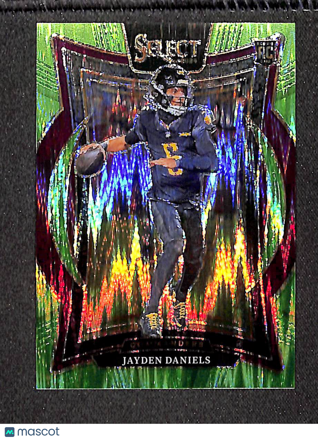 Jayden Daniels 2025 Panini Select Neon Green Prizm #26 /599