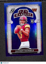 Load image into Gallery viewer, Jayden Daniels 2024 Panini Zenith Z Marquee Blue #2 /25
