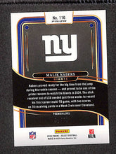 Load image into Gallery viewer, Malik Nabers 2025 Panini Select Gold Dragon Scale Prizm #116 /10
