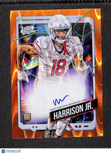 Load image into Gallery viewer, Marvin Harrison Jr. 2024 Topps Cosmic Chrome Auto Orange Galactic #CCA-MHJ /25

