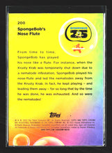 Load image into Gallery viewer, SpongeBob&#39;s Nose Flute 2025 Topps Chrome SpongeBob /199 Refractor #200
