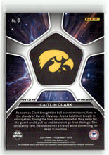 Load image into Gallery viewer, Caitlin Clark 2024 Panini Prizm Draft Picks Deep Space Silver Prizm #8 RC
