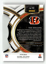 Load image into Gallery viewer, Tee Higgins 2024 Panini Select Prizm Premier Zebra Die Cut #112
