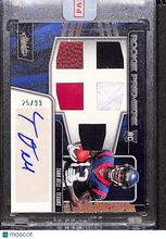 Load image into Gallery viewer, Tank Dell 2023 Panini Absolute Rookie Premiere #221 Autograph Patch RC 25/99
