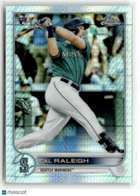 Load image into Gallery viewer, Cal Raleigh 2022 Topps Chrome Prism Refractor #149 RC

