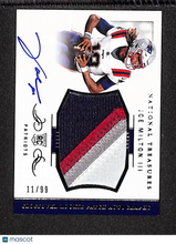 Load image into Gallery viewer, Joe Milton 2024 National Treasures Crossover Rookie Patch Auto #CRPA-JMN /99
