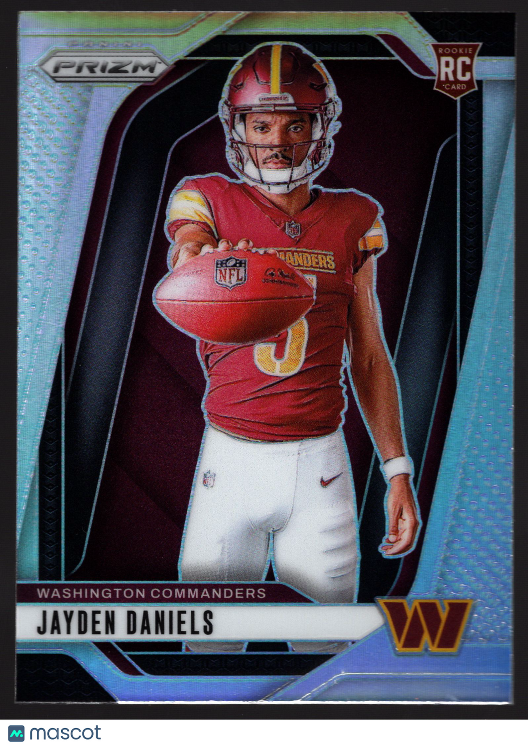 Jayden Daniels 2024 Panini Prizm Football Rookie Variations Silver Prizm #17