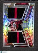 Load image into Gallery viewer, Marvin Harrison Jr. 2024 Spectra Rising Rookie Materials Neon Splatter #RRM-MHJ
