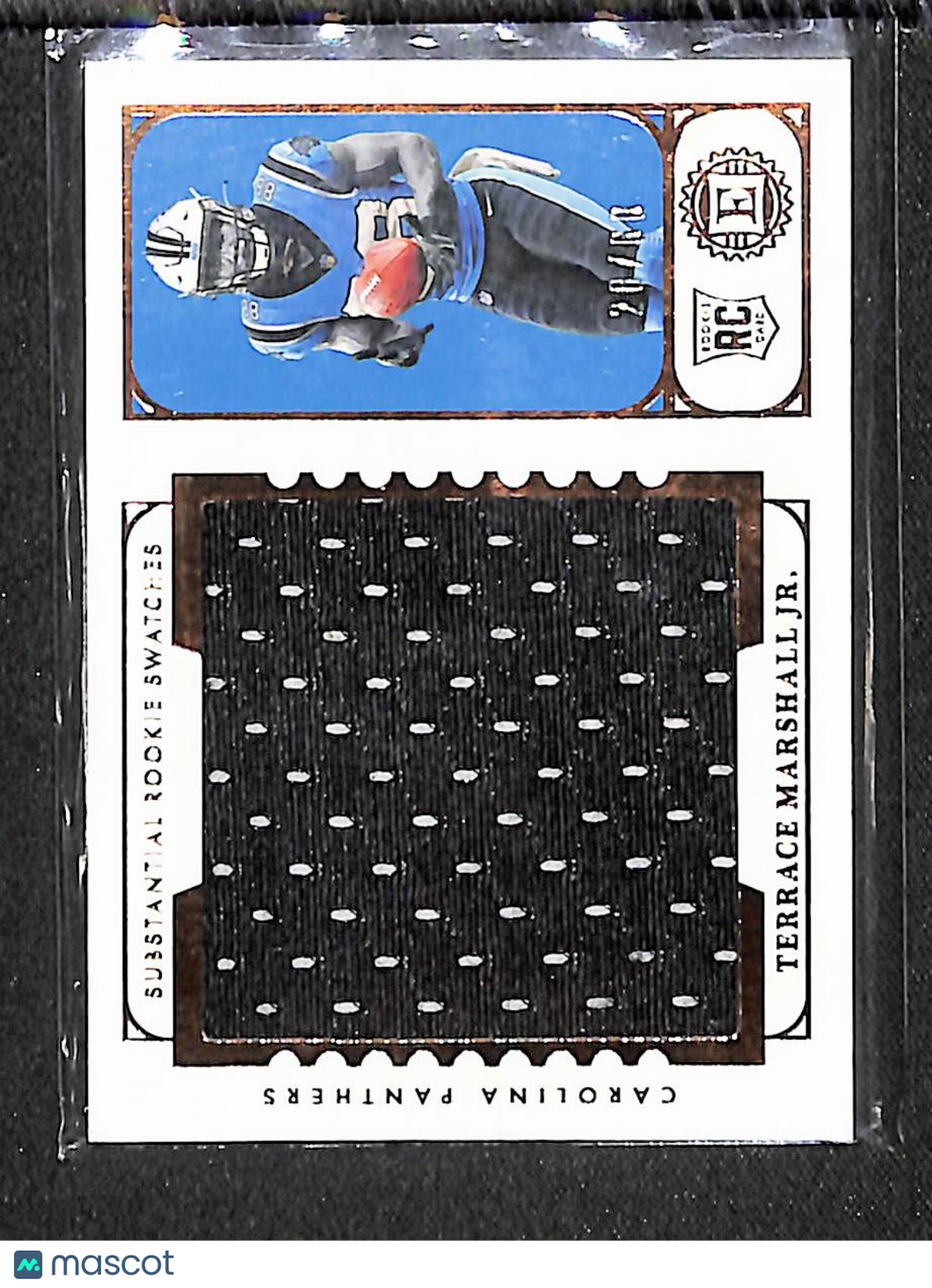 Terrace Marshall Jr. 2021 Panini Encased Substantial Rookie Swatches #SRS-TM /60