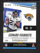 Load image into Gallery viewer, Leonard Fournette 2019 Panini Unparalleled Touchdown Threads Astral #TT-LF /150
