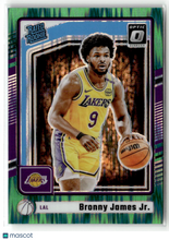 Load image into Gallery viewer, Bronny James Jr. 2024-25 Panini Donruss Optic Basketball Green Shock #282 /149
