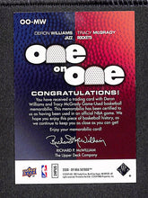 Load image into Gallery viewer, Tracy McGrady Deron Williams 2008-09 SkyBox One on One #OO-MW
