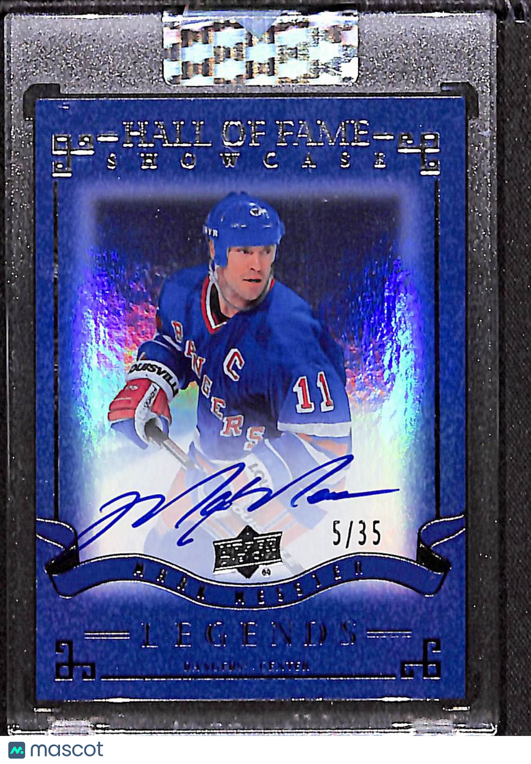 Mark Messier 2020-21 Upper Deck Clear Cut Hall of Fame Showcase #HFS-ME /35