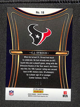 Load image into Gallery viewer, C.J. Stroud 2024 Panini Select Phenomenon Green Prizm #18 1/5
