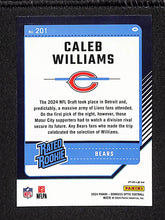 Load image into Gallery viewer, Caleb Williams 2024 Panini Donruss Optic Football Blue Hyper #201
