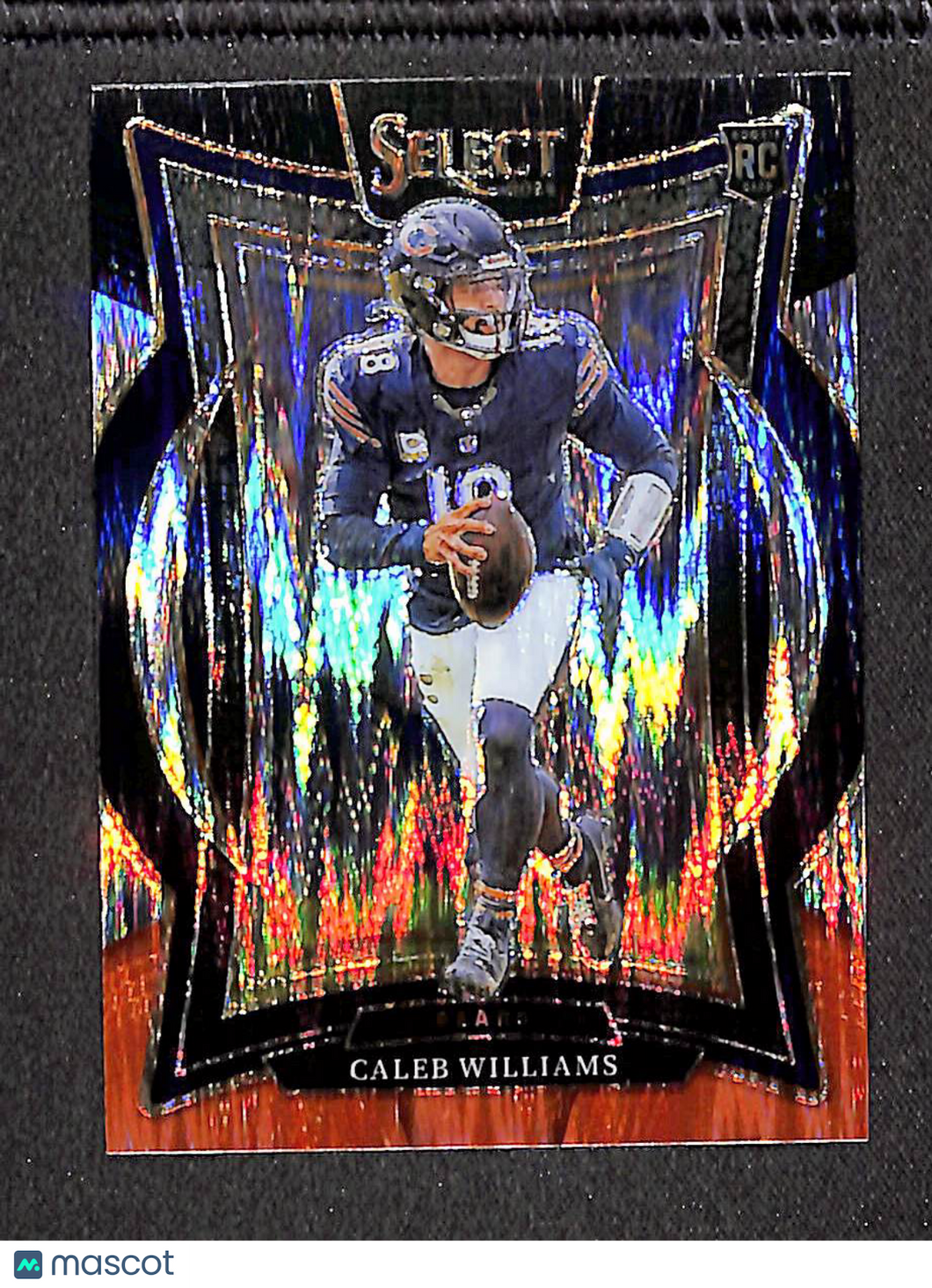Caleb Williams 2025 Panini Select Black & Orange Prizm Shock #25