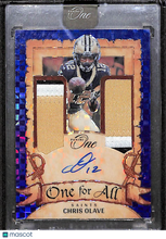 Load image into Gallery viewer, Chris Olave 2023 Panini One for All Blue #343 01/75
