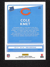 Load image into Gallery viewer, Cole Kmet 2020 Panini Donruss Football Press Proof Gold #331 /50
