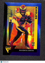 Load image into Gallery viewer, DeVonta Smith 2021 Panini Chronicles Flux Football Blue Prizm #FX-11 01/25
