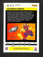 Load image into Gallery viewer, DeVonta Smith 2021 Panini Chronicles Flux Football Blue Prizm #FX-11 01/25

